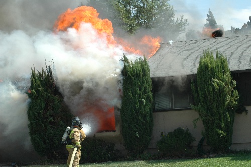 Fire on Silver Lake Drive